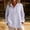 A37 Purple, variant on Linen Classic Vertical Striped Shirt for Women Long Sleeve Collared Button Down Blouse With Pocket Loose Fit Lightweight Summer Fall Layering Top
