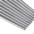 thumbnail image 1 of 2 Pieces Stainless Steel Chopsticks Anti-skip Thread Food Stick Dinner Chopstick Anti-skip Non-slip Home Kitchen Dinner Reusable Chopstick, 1 of 9