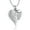 Rigid color, variant on Angel Wing Heart Shape Urn Necklace for Ashes Keepsake Memorial Cremation Jewelry Stainless Steel  Ashes Holder Memorial Gift for Loss of Father/Mother/Pet