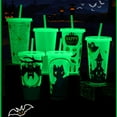 thumbnail image 6 of MOQIN Color Changing 24oz Halloween Cups - Reusable Plastic Tumblers with Lids & Straws, Glow-in-Dark Party Drinkware for Kids Adults, BPA Free, Trick or Treat, Christmas Party Favors, 6 of 6
