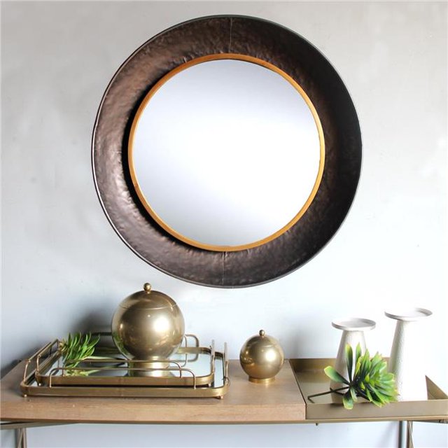 Spazio 7110-2 Coppa Wall Mirror Antique Black