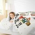 thumbnail image 4 of Manfei Xmas Nutcracker Full Size Comforter Sets for Kids, Merry Christmas Bedding Comforter Set, Gold Stars Bedding Sets, Microfiber Bedroom Decor, Reversible 3 Pieces, 4 of 8
