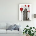 thumbnail image 3 of Trademark Fine Art 'Flat Iron Building And Red Hot Air Balloons' Canvas Art by Fab Funky, 3 of 3