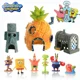 thumbnail image 2 of Nuevo juego de figuras de acción de Bob Esponja, decoración de pecera, muñeco de acuario de anime, decoración de casa de piña de dibujos animados, decoración del rey cangrejo, 2 of 4