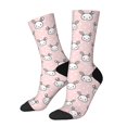 thumbnail image 1 of Lsque Cute Rabbit Printed Men's Crew Socks, Soft Durable Breathable Moisture-Wicking with Odor Control Cotton socks, 1 of 6