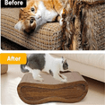 thumbnail image 5 of 2 in 1 Cat Scratcher Bed, Cat Scratching Board, Cats Scratcher Set, Scratch-Resistant Cat Scratching Post Large (27.5L X 9H in.) and Small (24.5L X 6H in.), Corrugated Cardboard, 5 of 6