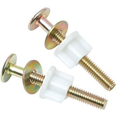 NuFlush 6-Inch Extra Long Nylon Toilet Seat Bolts For Raised / Handicap Toilets (Pack Of 2)