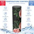 thumbnail image 5 of Rose 20 Oz Stainless Steel Skinny Tumbler – Vacuum Insulated Slim Travel Cup with Lid & Stainless Steel Straw, 360° Full Wrap Printed Tumbler for Home, Office & Outdoor Use, Spring, Floral, 5 of 6