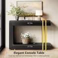 thumbnail image 5 of Einhomn Narrow Console Table,2-Tier Sofa Table with Storage Behind Couch,42.5" Wooden Entryway Table for Hallway,Living Room,Entrance,Foyer-Black, 5 of 11