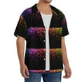thumbnail image 2 of Kdxio Men'S Hawaiian Shirt For Men Short Sleeve Shirt Colorful Sparkling Summer Casual Holiday Beach Button Down T-Shirts, 2 of 5