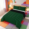 thumbnail image 2 of Erosebridal Mid-Century Line Pattern Full Size Comforter Sets,Modern Stripes Bedding Comforter Set,Black Reversible,3-Piece,1 Comforter and 2 Pillowcases, 2 of 7