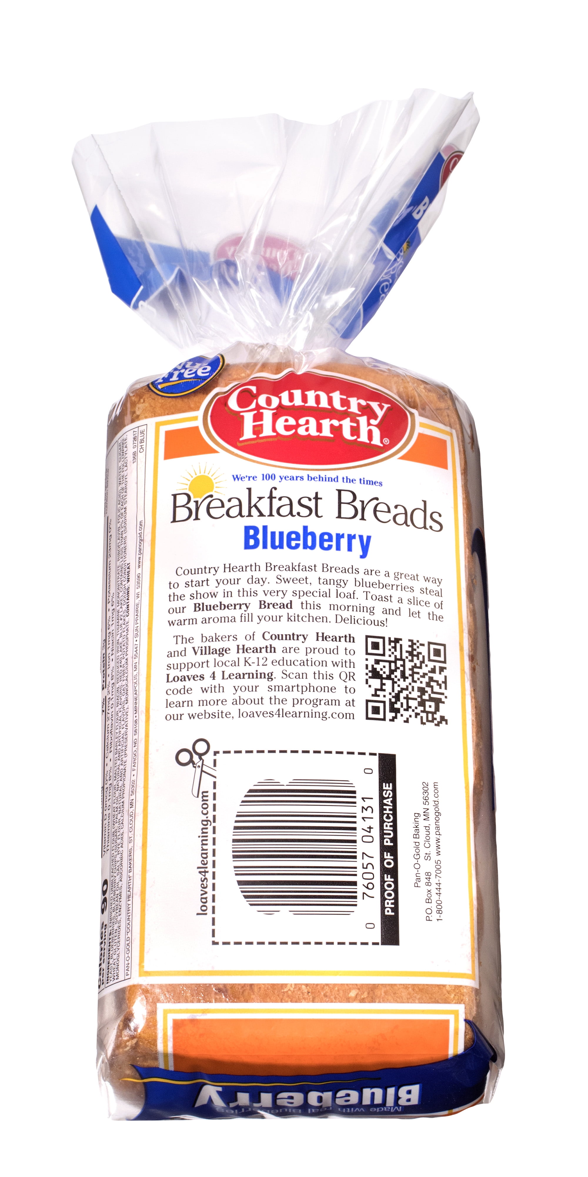 Country Hearth Blueberry Bread 18 ounces