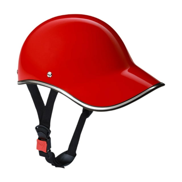Protector de casco de bicicleta Regalos cómodos Correa ajustable Casco de béisbol seguro Rojo