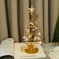 thumbnail image 3 of Lámpara de Árbol de Navidad de Cristal de Metal Navideño Árbol de Cristal de Mesa de Navidad con Luces LED Decoraciones para Árboles de Navidad S, 3 of 5
