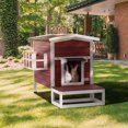 thumbnail image 6 of Petsfit Large Outdoor Cat House for 3 Adult Cats Waterproof, Outside Feral Cat Shelter with Escape Door & Stair Weatherproof, 6 of 7
