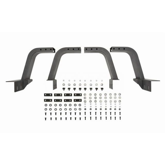 Fits 2020-2023 Jeep Gladiator JT Westin Automotive Bed Cargo Rack Mounting Kit 51-20005 Overland; Use With Westin Bed Cargo Rack; Black; Steel; Bolt-On Mount; Set Of 4; With Hardware