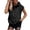 Z&Black1182, variant on Women's Oversized Sleeveless Hoodie Sunflower Graphic Print Soft Lightweight Loose Casual Daily Wear Pullover Top With Pocket