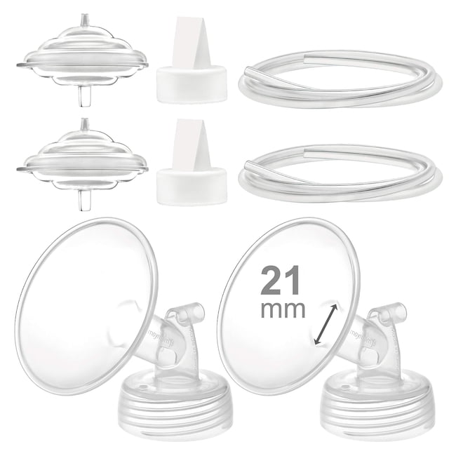 Kit de partes para extractor de leche Maymom con flange y válvula de 21mm