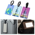 thumbnail image 5 of Unique Bargains 3 Pcs Reusable Luggage Tag for Travel Blue Purple, 5 of 5