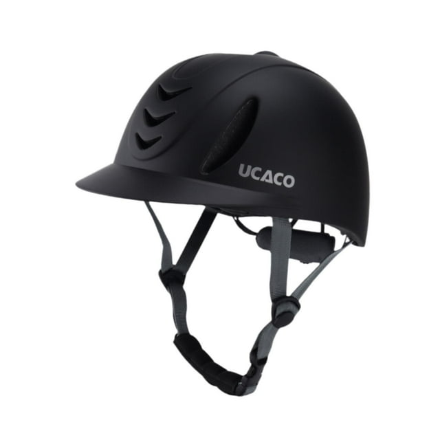 Casco de montaña de caballos Breathable Knight Hat Supplies Equestrian Sumining Helmet Negro