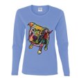 thumbnail image 3 of Dean Russo Some Angels Dog Lover Womens Graphic Long Sleeve T-Shirt, Light Blue, Large, 3 of 6