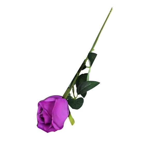 Artificial Roses, Ongmies Roses Artificial Flowers Artificial Roses Silk Flowers with Stems for Home Wedding Hotel Centerpiece Decor, Purple