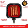 thumbnail image 2 of Les Doublures Réutilisables Originales pour Friteuse à Air Chaud – Carrées, Accessoires de Friteuse Alimentaire, Lot de 2, 2 of 8