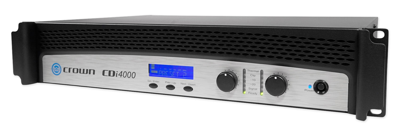 Crown CDi4000 2-Channel, 1200w Power Amplifier+(2) Mackie SRM Speakers/Monitors