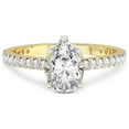 thumbnail image 3 of 2 Carat IGI Certified Pear Shape Lab Grown Diamond Engagement Ring | 14K Yellow Gold | Myra Secret Halo Lab Diamond Ring | FG-VS1-VS2 Quality Friendly Diamonds, 3 of 5