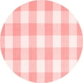 thumbnail image 1 of Ahgly Company Indoor Round Checkered Red Modern Area Rugs, 3' Round, 1 of 4