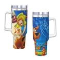 thumbnail image 3 of Lsque Scooby-Doo Pattern 40 OZ Ice Bully Cup with Handle and Straw, Double Wall Stainless Steel Tumbler Travel Coffee Cup with Lid for Christmas Present, 3 of 8