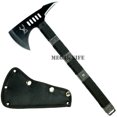 thumbnail image 3 of 14" Black Outdoor Camping Survival Hunting Axe Hatchet Fixed Blade Knife, 3 of 4