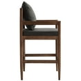 thumbnail image 5 of Counter Stool Chair, Dark Gray, Fabric, Wood, Bar Pub Cafe Bistro Dining Kitchen Hospitality Restaurant, Modern Contemporary, HB37882, 5 of 9