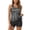 Black, variant on Tiweut Two Piece Women's Tankini Swimsuits Blouson Swim Tank Top with Shorts Modest Bathing Suits