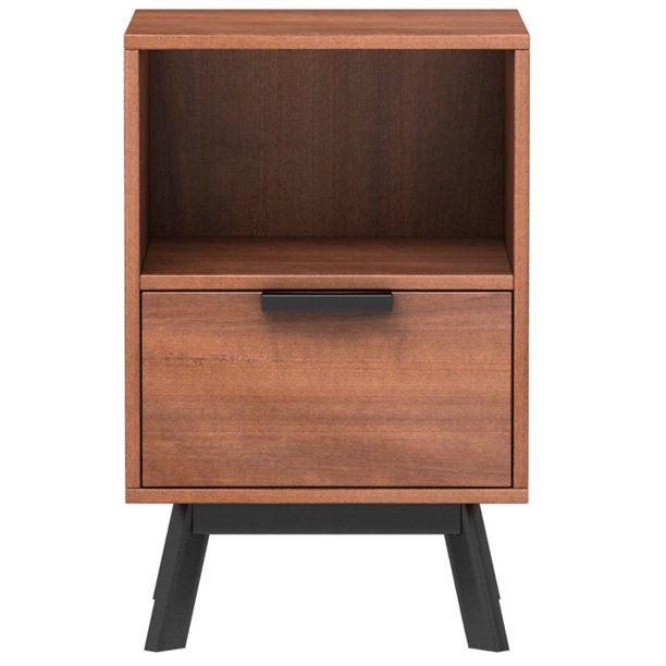 Mainstays Mid Century Modern 1 Drawer Nightstand Multiple Finishes Walmart Com Walmart Com