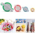 thumbnail image 2 of 4-Piece Knitting Pom Pom Craft Tool Set with Pom Pom Maker, 2 of 3