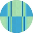 thumbnail image 1 of Ahgly Company Indoor Square Patterned Dark Turquoise Green Area Rugs, 3' Square, 1 of 6
