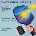 thumbnail image 2 of Pickleball Paddles Set Of 2, Fiberglass Surface, Fluid Smoke Aurora Art Style, 4 Balls & Bag, 2 of 5