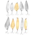 thumbnail image 4 of Señuelo duro de pesca de Metal, tamaño Mini, 10 Uds., con ganchos, herramientas de aparejos de pesca, 4 of 8