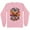 Pink, variant on Find the Happy Butterfly Long Sleeve Shirt Unisex Large White