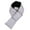 Gray, variant on Anti-static Solid Color Scarfs Lightweight Scarf Plush Lining Fashion Down Scarf