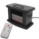 thumbnail image 2 of Space Heater Realistic Fireplace Design 1000W LED Temperature Display PTC Fast Heating Portable for Home Bedroom Desk US Plug 110V, 2 of 5