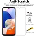 thumbnail image 3 of VIESUP 2PACK Screen Protector Compatible with Samsung Galaxy A14 5G 2022 6.6" HD Clear Tempered Glass - 9H Hardness Case Friendly Anti-Scratch Screen Protector Protective Tempered, 3 of 6