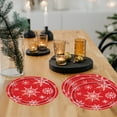 thumbnail image 4 of Christmas Snowflake Paper Plates - 25 Pack Disposable Tableware, 7" Christmas Tree & Snowflake Party Plates for Holiday, Birthday & Winter Celebrations, 4 of 5