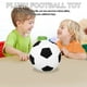 thumbnail image 5 of BRIGHTFUFU Juguetes de fútbol multifuncionales, peluche de fútbol, cojín con forma de balón de fútbol, color negro, 5 of 7