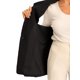 thumbnail image 5 of Chaleco Blazer Casual INSPIRE CHIC sin mangas para mujeres con frente abierto y cuello de solapa, color negro, talla XL, 5 of 6