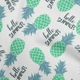 thumbnail image 1 of oneOone Cotton Cambric Sea Green Fabric Tropical Pineapple Diy Clothing Quilting Fabric Print Fabric By Yard 42 Inch Wide, 1 of 4