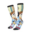 thumbnail image 2 of Saiise Bluey Funny Socks Men Women Boys Kids Adults Novelty Graphic Crew Tube Socks Crazy Design Casual Dress Socks for Sports,Running,Travel, 2 of 7