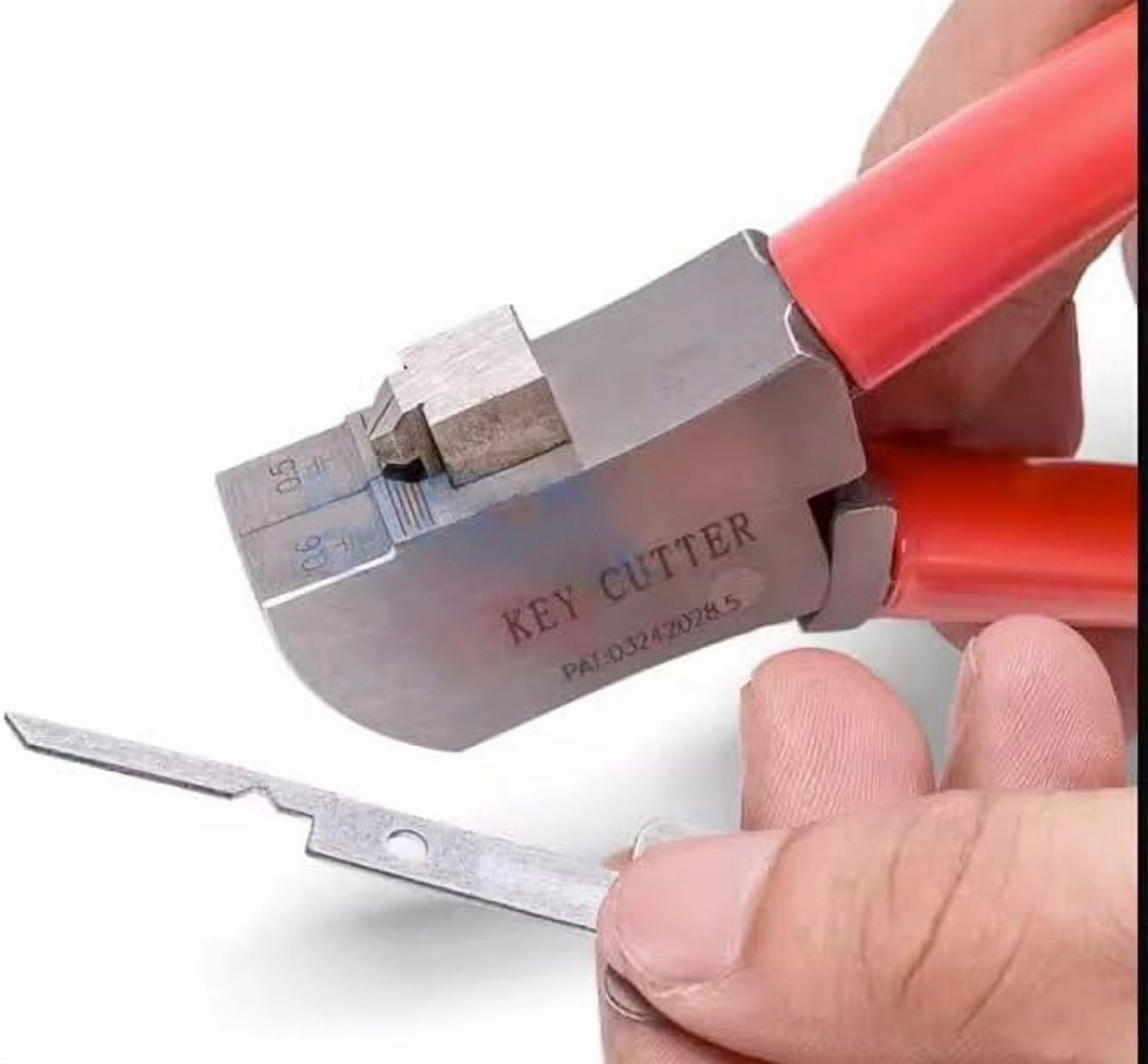 Key Cutter Machine, Hand-Held Key Duplication Pliers for 0.5mm 0.6mm Flat Keys, Quick Rebuild & Repair Tool for Vehicle Car Door Lock Ignition, Emergency Key Copy Cutter