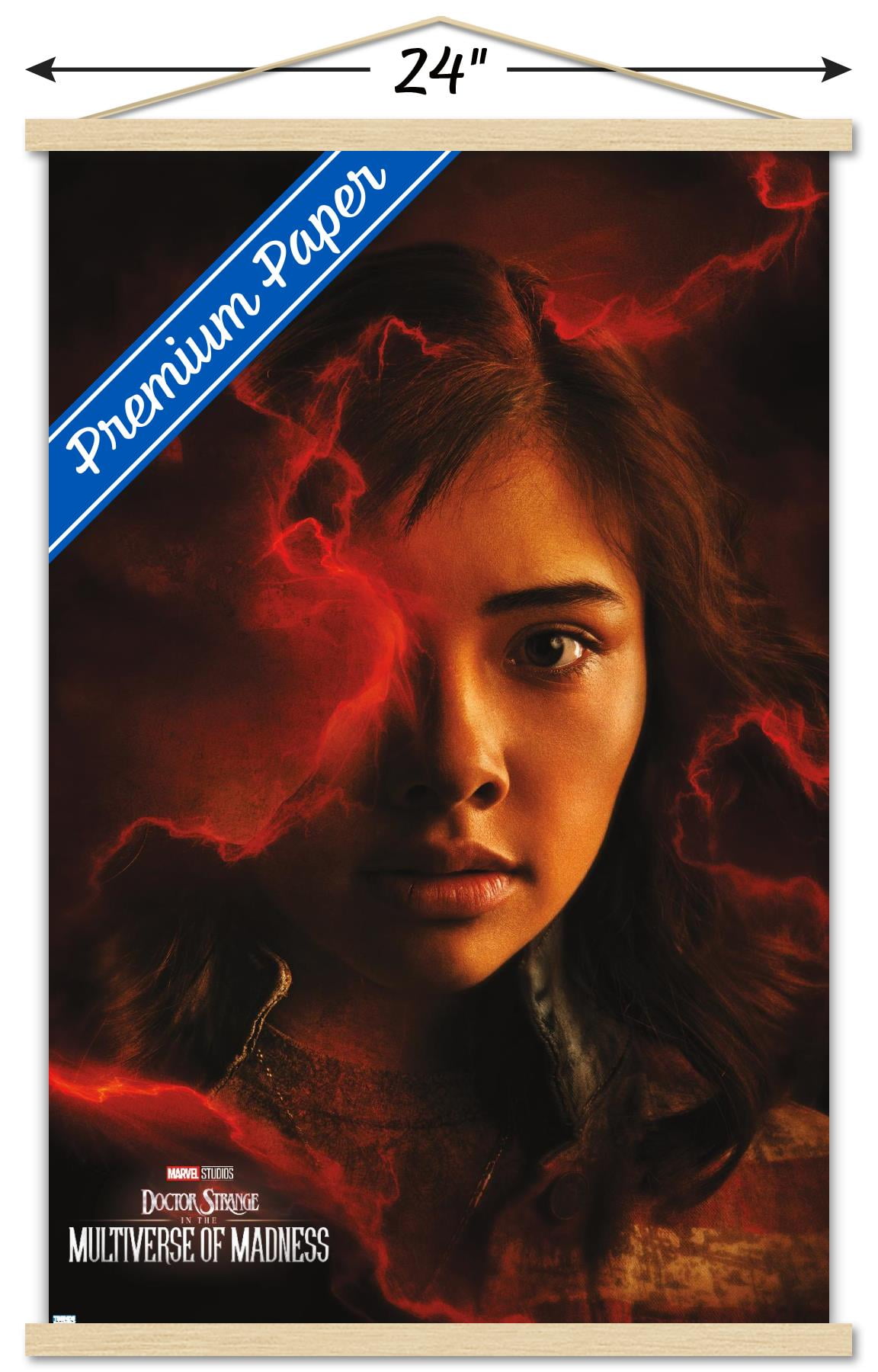 Marvel Doctor Strange in the Multiverse of Madness - America Chavez One Sheet Wall Poster with Magnetic Frame, 22.375" x 34"